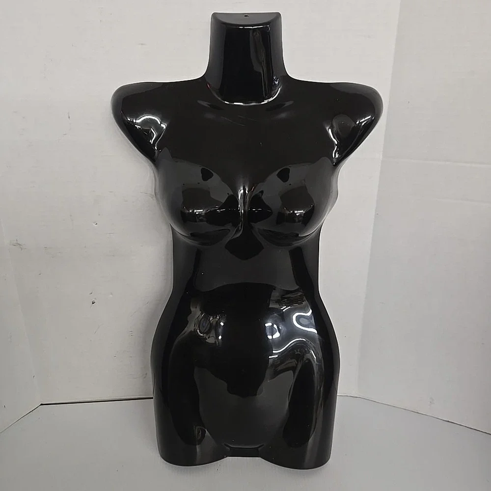 Female Upper Torso Mannequin (Black Body) Perfect For Showcasing Shirt Lot Of 4